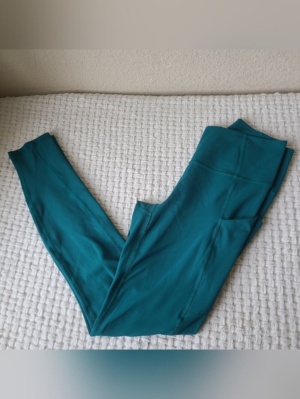 Fabletics Teal High-Waist Active Leggings with Side Pockets Size XS